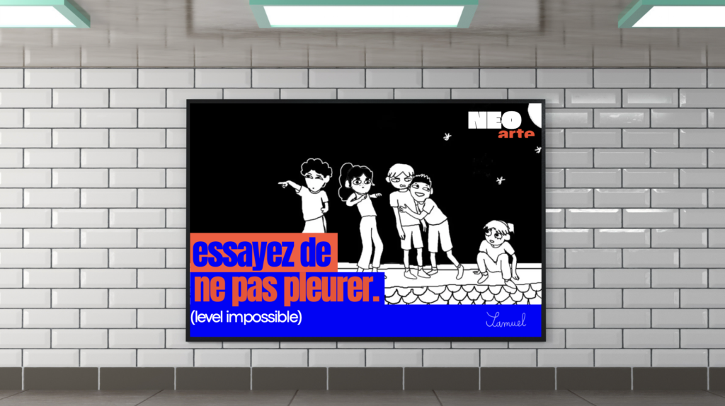 Visuel mock-up affiche métro Arte - Samuel