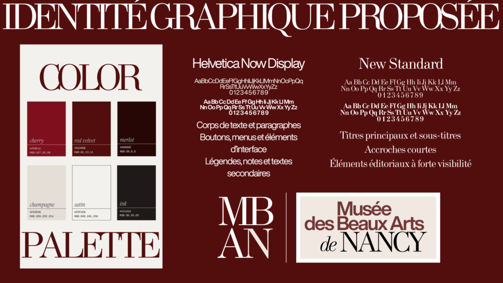 Identité graphique - Musée des Beaux Arts de Nancy