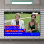 Visuel mock-up affiche métro Arte - Lovesick