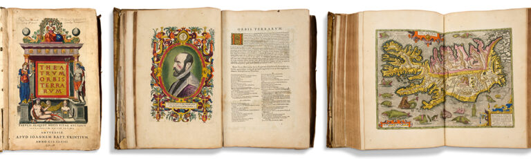 Lire la suite à propos de l’article Atlas , Abraham Ortelius (1527-1598), Superbe et complète édition de 1603 en latin