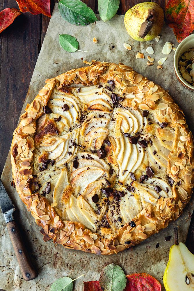 Tarte Poire, Amande & Chocolat Noir